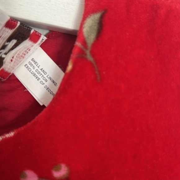 Gap “original” red velvet baby girls dress size 2 retro vintage gorgeous - Picture 11 of 12